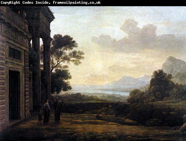 Claude Lorrain Landscape with Abraham Expelling Hagar (mk17)
